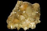 Golden Calcite Crystal Cluster - Morocco #115199-1